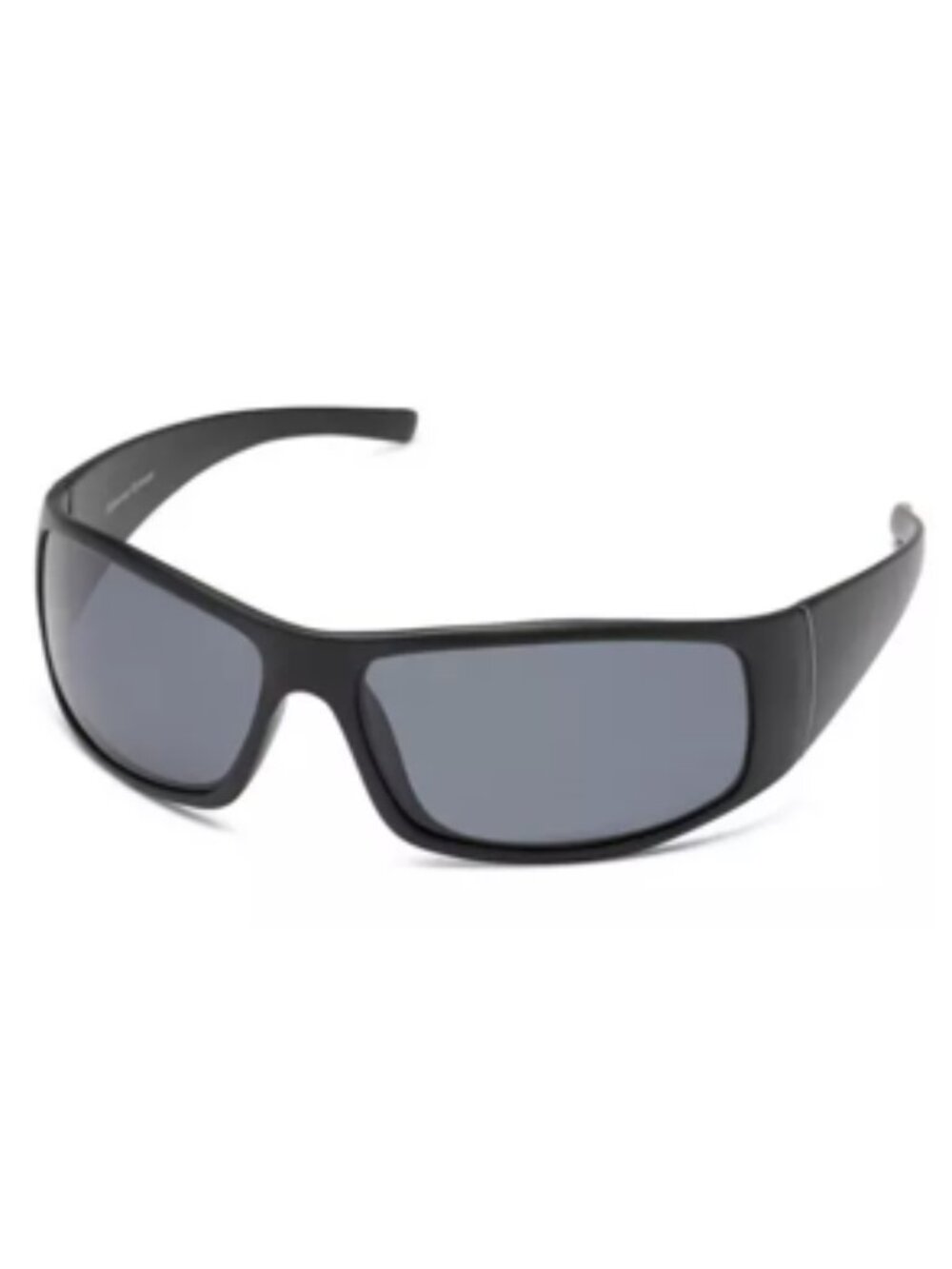 Fisherman Eyewear Bluefin Men's Polarized Wrap Sunglasses in Black